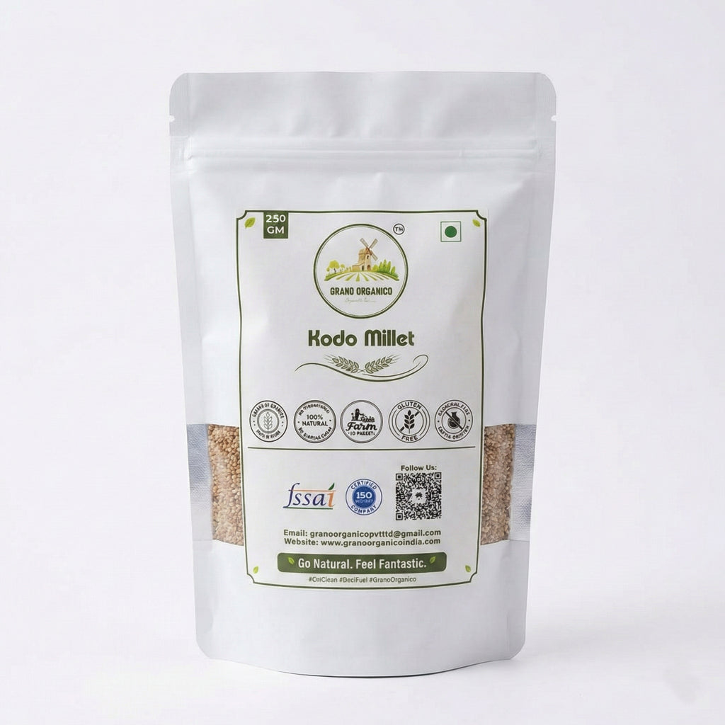 Grano Organico Premium Kodo Millet (Varagu/Kodra) | Organic, Chemical & Pesticide Free
