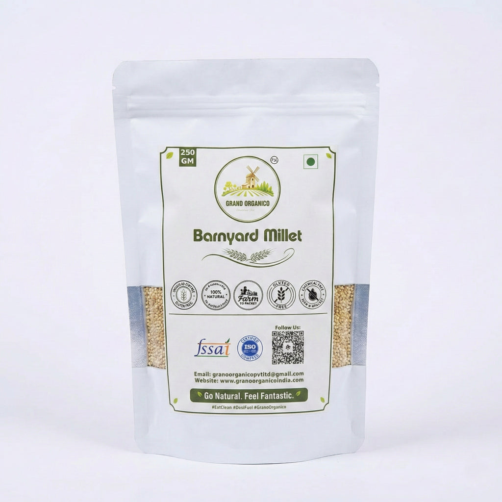 Grano Organico Premium Barnyard Millet (Sanwa/Jhangora) | Organic, Chemical & Pesticide Free