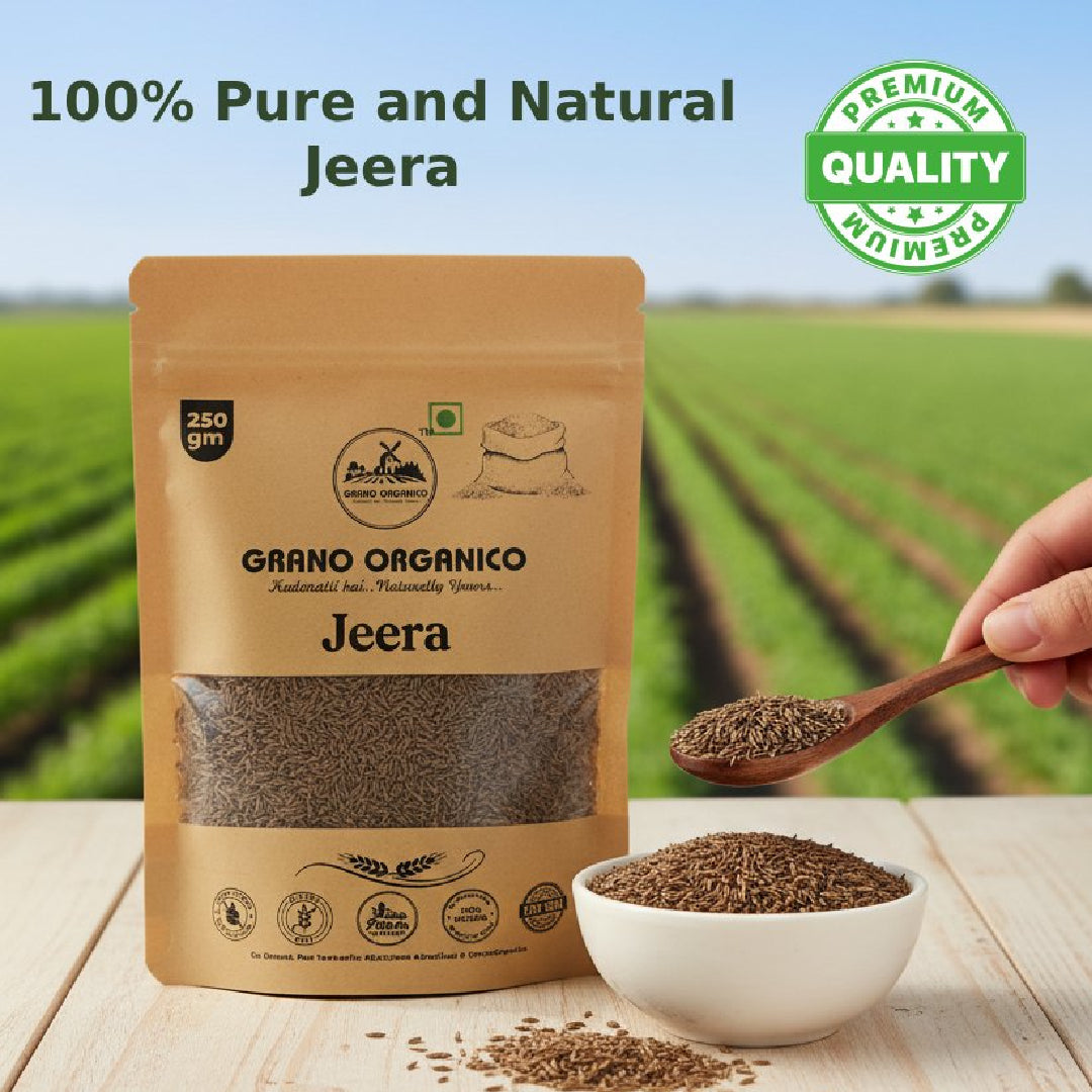 Grano Organico Rajasthani Jeera (Cumin Seeds) | 100% Chemical Free & Organic