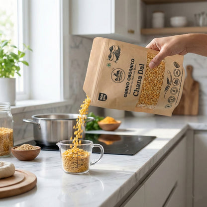 Grano Organico Premium Chana Dal (Bengal Gram Split) | Unpolished & Chemical Free