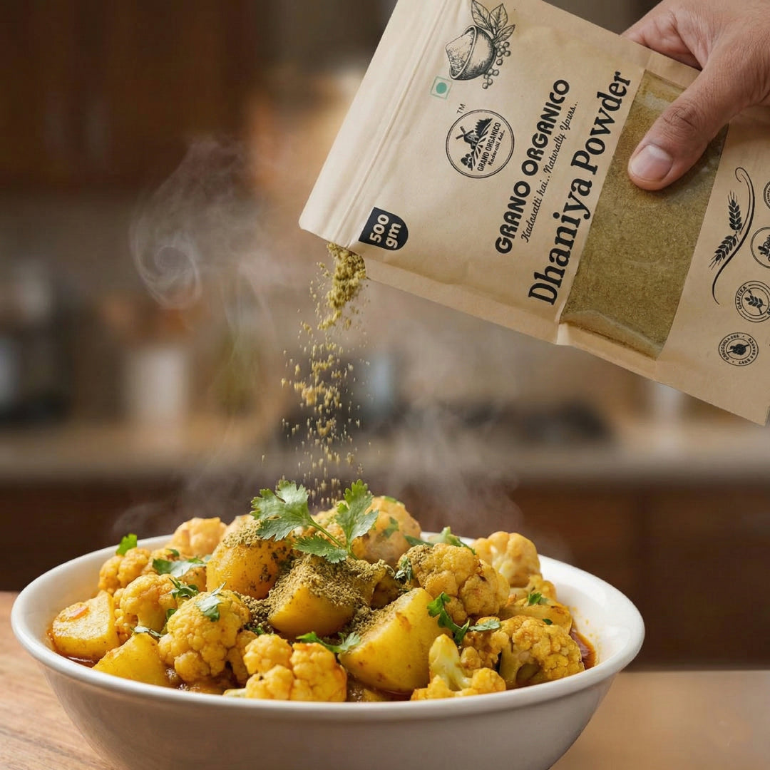 Grano Organico Rajasthani Dhaniya Powder (Coriander) | High Aroma & Oragnic