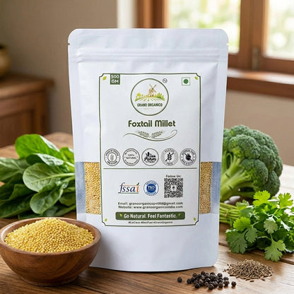 Grano Organico Premium Foxtail Millet (Kangni/Thinai) | Organic, Chemical & Pesticide Free