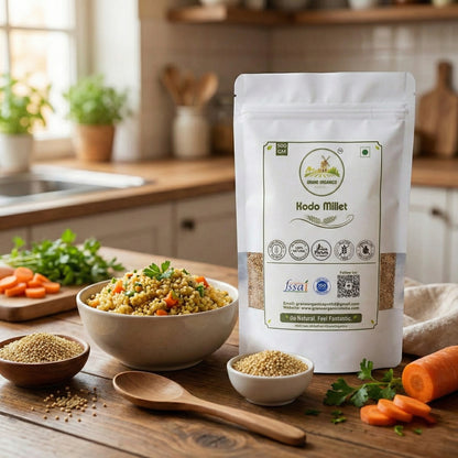 Grano Organico Premium Kodo Millet (Varagu/Kodra) | Organic, Chemical & Pesticide Free