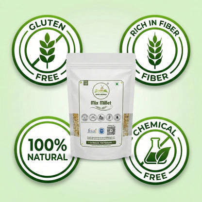 Grano Organico Multi-Millet Mix | Premium 3-Grain Blend | Chemical Free