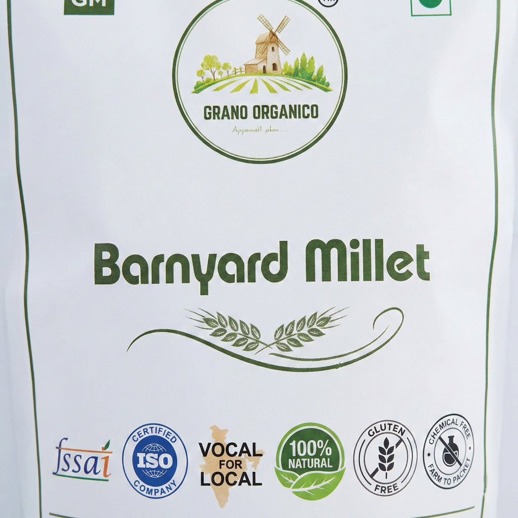 Grano Organico Premium Barnyard Millet (Sanwa/Jhangora) | Organic, Chemical & Pesticide Free