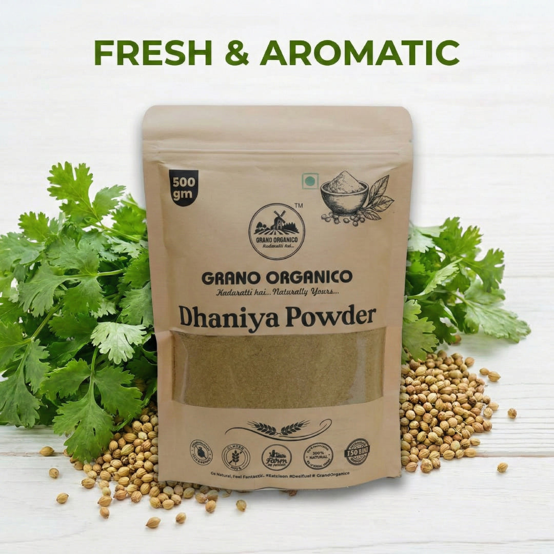 Grano Organico Rajasthani Dhaniya Powder (Coriander) | High Aroma & Oragnic