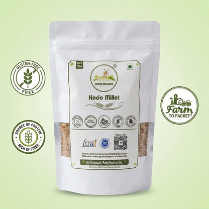Grano Organico Premium Kodo Millet (Varagu/Kodra) | Organic, Chemical & Pesticide Free