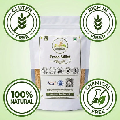 Grano Organico Premium Proso Millet (Chena/Barri) | Organic, Chemical & Pesticide Free