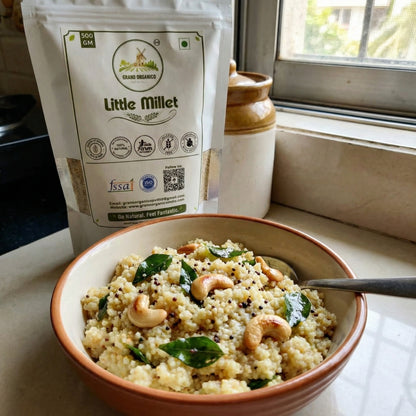 Grano Organico Premium Little Millet (Kutki/Samai) | Organic, Chemical & Pesticide Free