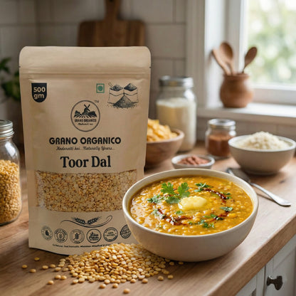 Grano Organico Premium Toor Dal (Arhar) | Unpolished & Chemical Free