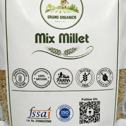 Grano Organico Multi-Millet Mix | Premium 3-Grain Blend | Chemical Free
