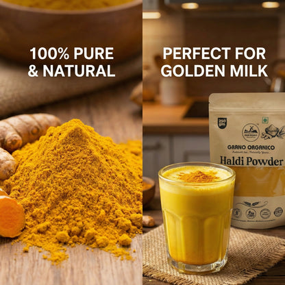Grano Organico  Lakadong Haldi Powder (Turmeric) | High Curcumin & Chemical Free