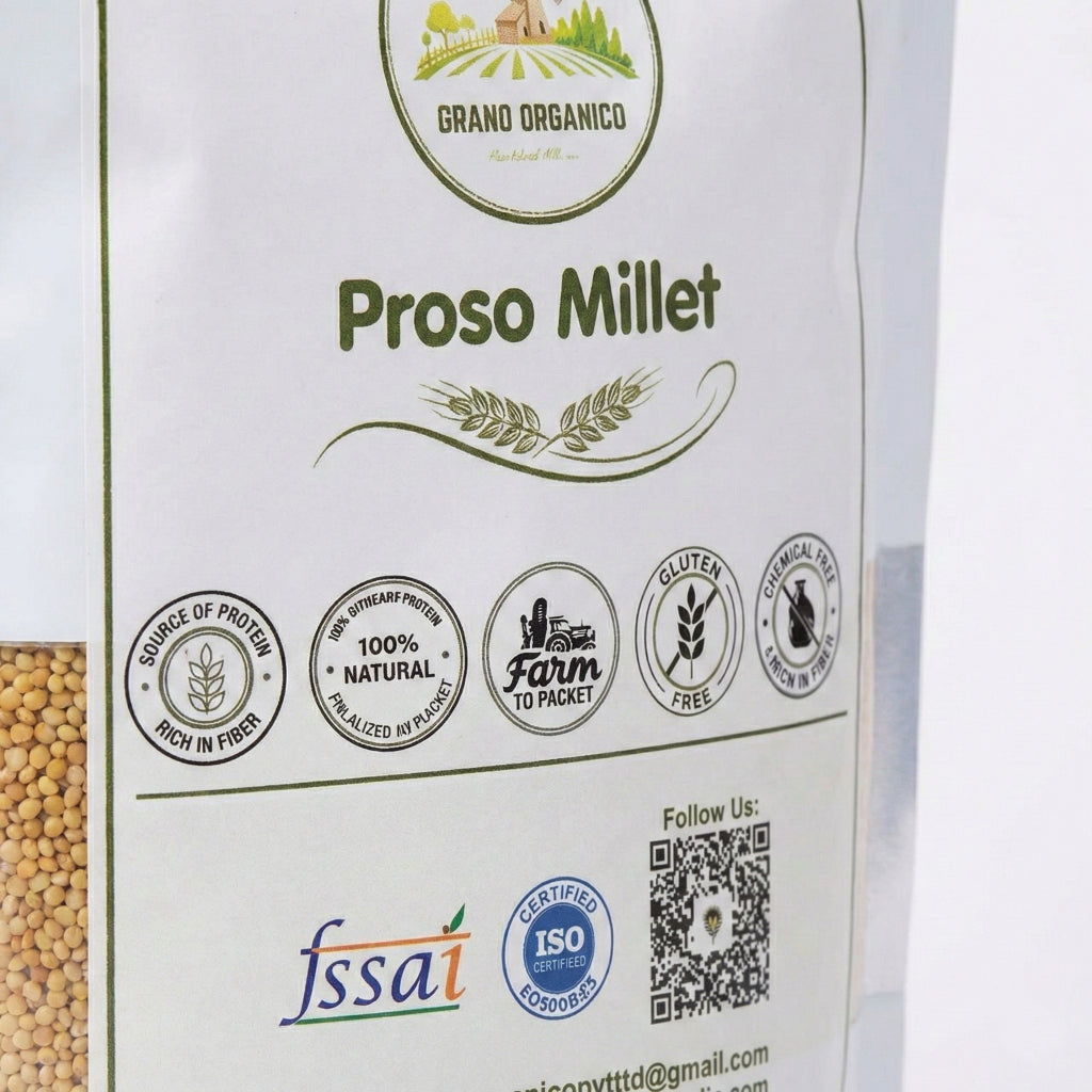 Grano Organico Premium Proso Millet (Chena/Barri) | Organic, Chemical & Pesticide Free
