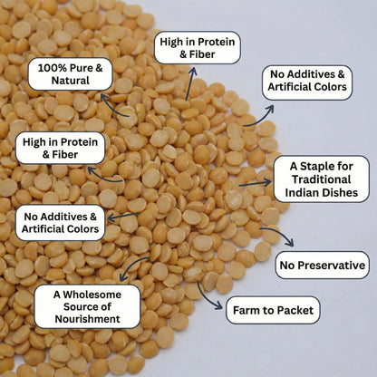 Grano Organico Premium Toor Dal (Arhar) | Unpolished & Chemical Free