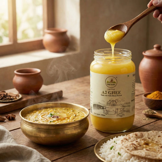 Grano Organico A2 Gir Cow Ghee | Vedic Bilona Method | Organic & Hand-Churned | Gujarat Special