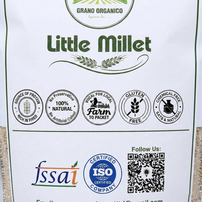 Grano Organico Premium Little Millet (Kutki/Samai) | Organic, Chemical & Pesticide Free