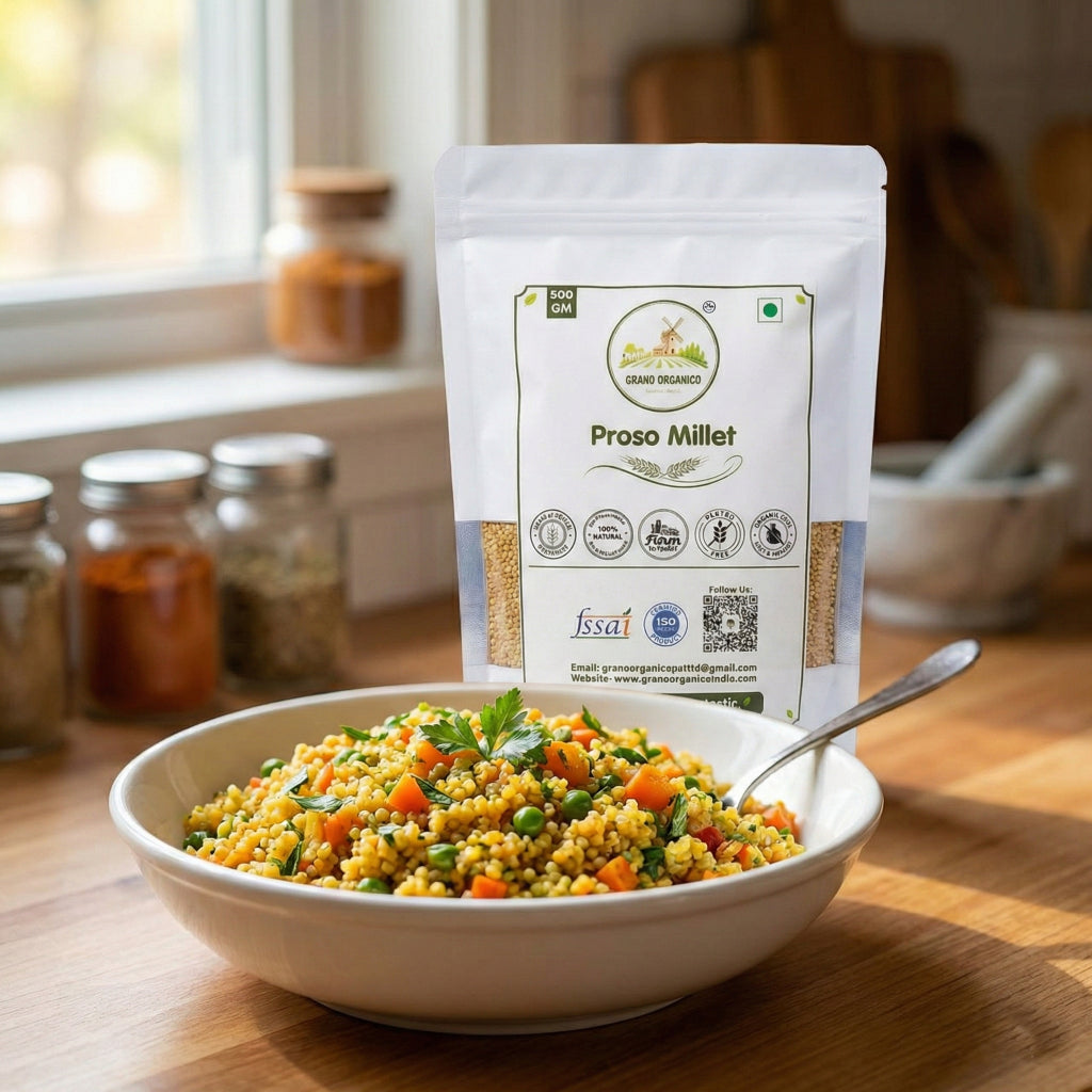 Grano Organico Premium Proso Millet (Chena/Barri) | Organic, Chemical & Pesticide Free