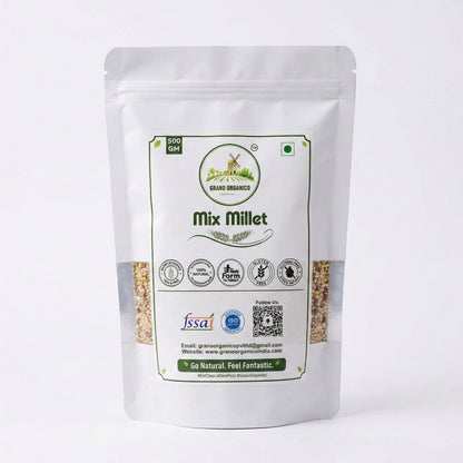 Grano Organico Multi-Millet Mix | Premium 3-Grain Blend | Chemical Free