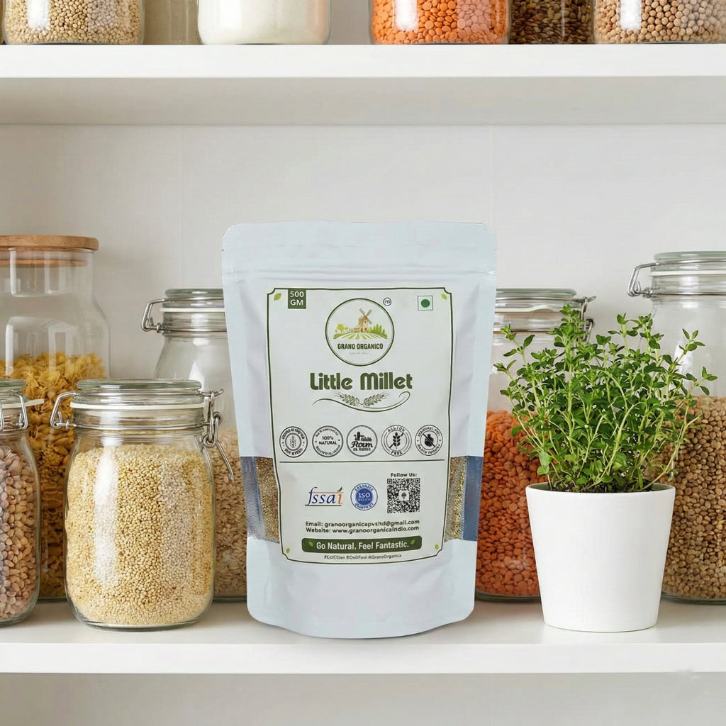 Grano Organico Premium Little Millet (Kutki/Samai) | Organic, Chemical & Pesticide Free