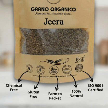 Grano Organico Rajasthani Jeera (Cumin Seeds) | 100% Chemical Free & Organic