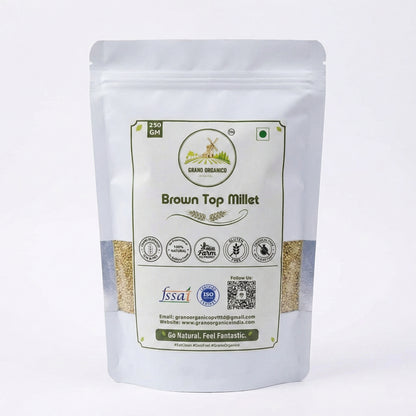 Grano Organico Premium Brown Top Millet (Hari Kangni) | Organic, Chemical & Pesticide Free