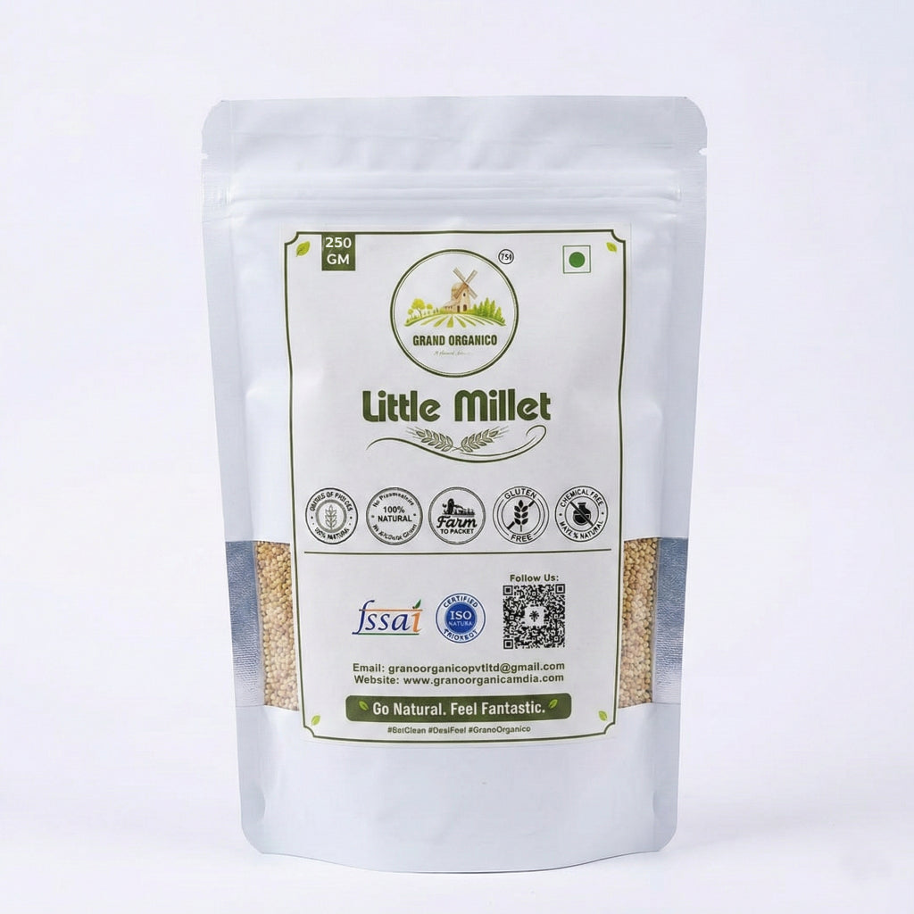 Grano Organico Premium Little Millet (Kutki/Samai) | Organic, Chemical & Pesticide Free