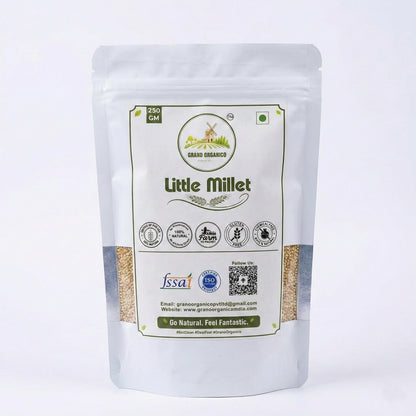 Grano Organico Premium Little Millet (Kutki/Samai) | Organic, Chemical & Pesticide Free