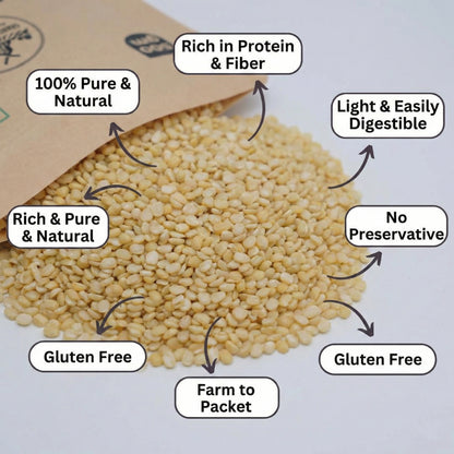 Grano Organico Premium Moong Mogar Dal (Yellow Split) | Unpolished & Chemical Free