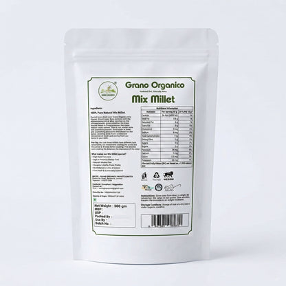 Grano Organico Multi-Millet Mix | Premium 3-Grain Blend | Chemical Free