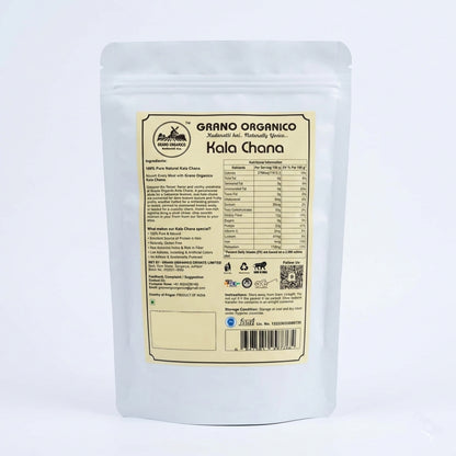 Grano Organico Premium Kala Chana (Brown Chickpeas) | Unpolished, High Fiber & Chemical-Free
