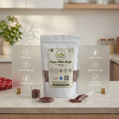 Grano Organico Premium Finger Millet (Ragi/Nachni) | Organic, Chemical & Pesticide Free